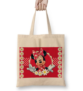 Minnie Mouse 03 Bez Çanta Uzun Saplı