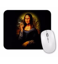 Mona Lisa cigarette Mouse Pad