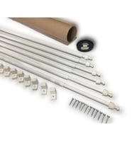 Briz Çubuğu 80 - 100 Cm 6 Lı Paket Ayarlanabilir Alüminyum Kapı Pencere Perde Çubuğu