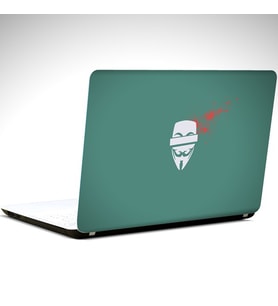Anonymous Laptop Sticker 12 İnch (29X24CM)