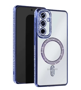 Galaxy A25 5G Joke Simli Magneticsafe Kılıf - Mavi