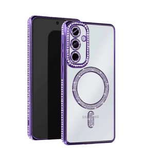 Samsung Galaxy A17 5g Joke Simli Magneticsafe Kılıf - Derin Mor