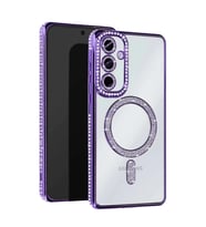 Samsung Galaxy A17 5g Joke Simli Magneticsafe Kılıf - Derin Mor