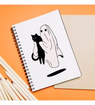 Hayalet Kedi Tasarımlı Defter