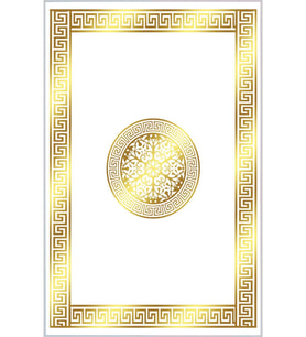 Eliana Home Baskılı, Yıkanabilir Kaymaz Taban Salon Halısı LNA0327-SM46 100x150 cm (Beyaz)