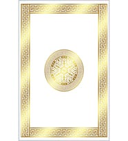 Eliana Home Baskılı, Yıkanabilir Kaymaz Taban Salon Halısı LNA0327-SM46 100x150 cm (Beyaz)