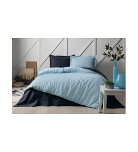 Özdilek Colormix Tek Kişilik Nevresim Takımı Mint-Indigo