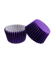 Cupcake Kalıbı Pet Kapsül  Kek Kalıbı 48X34 MM (100 Adet)  Mor
