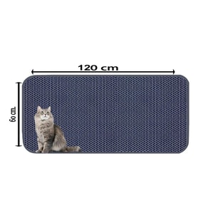Aktunç Elekli Tuvalet Önü Kedi Kumu Paspası 60X120 cm (GRİ)