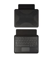 Lexroo Border Keyboard 10-11" inç Universal Bluetooh Bağlantılı Standlı Klavyeli Tablet Kılıfı - Siyah