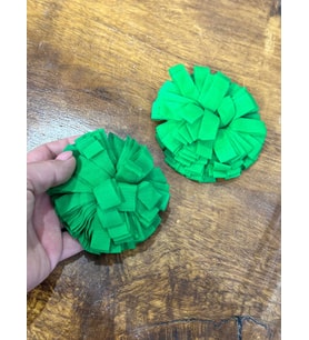 2 ADET YEŞİL KABARTMA ARMA APOLET ÇİÇEK DİKİŞ AKSESUARI 10X10 CM