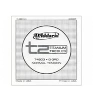 Daddario T4503 Klasik Tek Tel T2 Serisi Titanium Trebles G (Sol) 1,02mm Normal