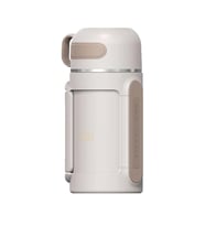 Vagonlife Tkk T2011 1000ml Askılı Bardaklı Beyaz Çelik Matara