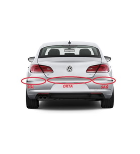 Passat Cc 13-17 Sağ Arka Tampon Nikelajı Uyumlu