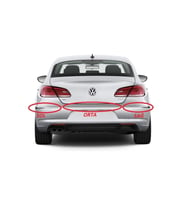 Passat Cc 13-17 Sağ Arka Tampon Nikelajı Uyumlu