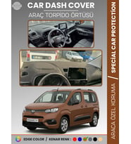 TOYOTA PROACE CITY (2019-2024) Torpido Örtüsü Panel Halısı Torpido Koruma Tam Uyum UV Koruma Kaymaz