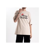 Unisex Merry Christmas Tshirt (Taş)