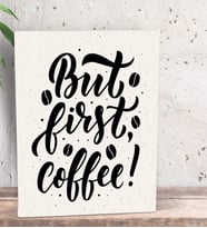 BK Gift Coffee Tasarımlı Dekoratif Mini Kanvas Tablo 15x20cm-46