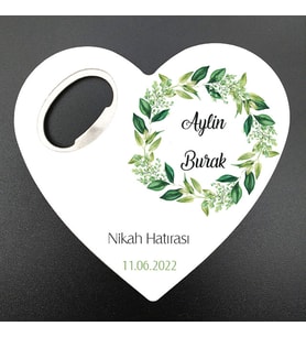 Nikah, Nişan, Kına, Söz, Sünnet, Doğum, Mezuniyet Hatırası Kalp Açacak Magnet MG Atölye