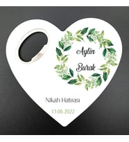 Nikah, Nişan, Kına, Söz, Sünnet, Doğum, Mezuniyet Hatırası Kalp Açacak Magnet MG Atölye
