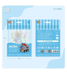 LZ8615 Araba Blok Seti Mini Poşet 150 Parça -Vagon life