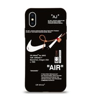 Apple iPhone X Uyumlu Lansman Kılıf Sneakers Tasarımlı Altı Kapalı İçi Kadife Kaplı Silikon Kapak (Şeffaf)
