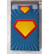 MEKTA HOME BEBEK VE ÇOCUK ODASI Kahraman Logo Desenli Yatak Örtüsü