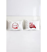 Love Aşk Pamuklu Çift Kişilik 50x70 cm Yastık Kılıfı Seti