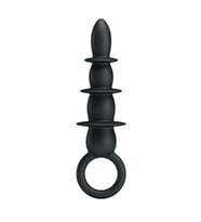 River World Siyahi 13 cm'lik Harika Kalite ve Boğumlu A nal Plug A nal Açıcı Dildo