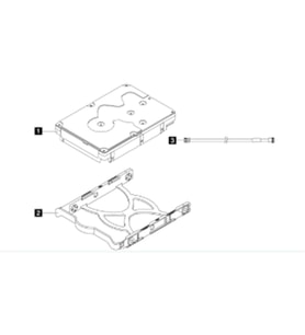 LENOVO THINKSYSTEM 4XB7A77446 ST50/ST45 SERIES 3.5 2TB 7.2K SATA6GB NON-HOT SWAP 512N HDD
