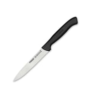 38049 Ecco Tırtıklı Sebze, Et, Biftek Steak Bıçağı 12 Cm - Siyah