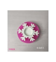 YY0529 Kar Tanesi Tealight Mumluk Silikon Kalıp