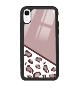 iPhone XR Kahve Leopar Tasarımlı Glossy Telefon Kılıfı