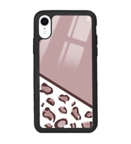 iPhone XR Kahve Leopar Tasarımlı Glossy Telefon Kılıfı