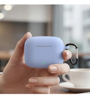 CaseOnn Kılıf Askı Aparatlı Mat Silikon Mavi Mavi FreeBuds SE 4 ANC ile uyumlu