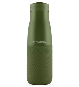 Puccon Haki 500 ml Paslanmaz Çelik Termos - Silikon Kaplı (Dalga) Okul, Günlük, Kamp - 50022