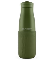 Puccon Haki 500 ml Paslanmaz Çelik Termos - Silikon Kaplı (Dalga) Okul, Günlük, Kamp - 50022