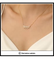 925 Ayar Gümüş Zeytin Dalı Kolye