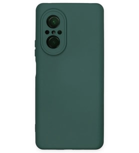Pilelistore   Huawei Nova 9 SE Kılıf Nano içi Kadife Silikon - Koyu Yeşil