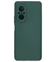 Pilelistore   Huawei Nova 9 SE Kılıf Nano içi Kadife Silikon - Koyu Yeşil