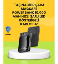 Manyetik Ve Hızlı Kablosuz Şarj Güç Bankası Powerbank
