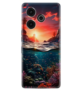 Pova 6 Pro (LI9) Kılıf Boutique Baskılı Resimli Okyanus Pcode -067