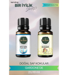 Kır Çiçekleri + Beyaz Sabun ( Oda Kokusu Aroma Terapi Buhurdanlık / Difüzör Yağı ) Set 2 Adet x 10 ML