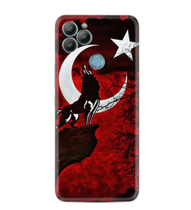 General Mobile Gm22 Plus Kılıf Desenli Silikon Güzel Kılıf Wolf And Moon 2 1381