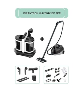 Cb-107c Buharlı Temizlik Makinası / V22c Koltuk Ve Halı Yıkama Makinesi (HİJYENİK EV SETİ) (Siyah)