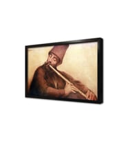 Ney Çalan Adam Çerçeveli Mdf Tablo