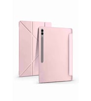 Galaxy Tab S10 Ultra Uyumlu 14.6 inç Standlı Kalem Bölmeli Tri Folding Tablet Kılıfı
