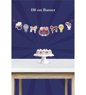 Lunapark Temalı Büyük Banner *Kalın Kağıt 150cm