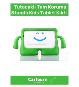 Özel Üretim Apple Samsung Uyumlu 8.7 Inç Yumuşak Dokulu Tutacaklı Tam Koruma Standlı Kids