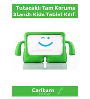 Özel Üretim Apple Samsung Uyumlu 8.7 Inç Yumuşak Dokulu Tutacaklı Tam Koruma Standlı Kids